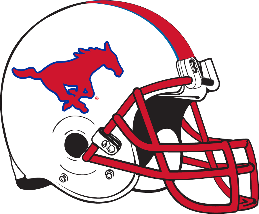 Southern Methodist Mustangs 2012-pres helmet logo iron on transfers for T-shirts
